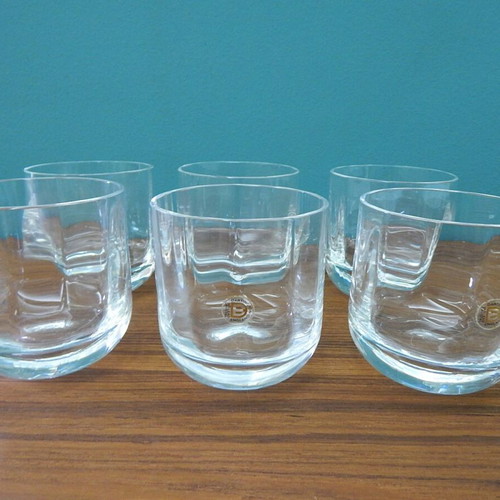 Dartington 24% Lead Crystal Glasses set of 6 like new, made in England