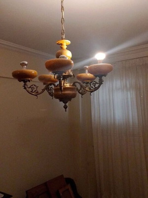 Marble ceiling light like new