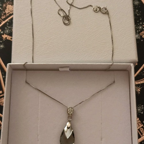 Silver 925 pendant new with zircon stones