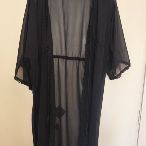Black beach kimono XXXL used, very good condition