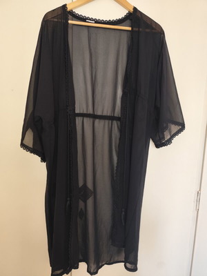 Black beach kimono XXXL used, very good condition