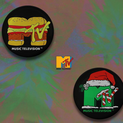 Mtv Pins New 80s-90s Television Logos Pack of 10