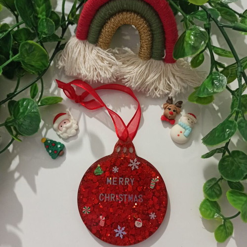 Handmade Christmas ornament made of resin new