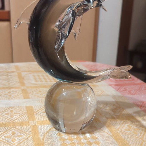 Murano glass dolphin like new