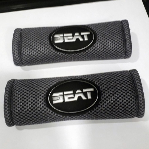 Seat Decorative Seatbelt Protectors Set of 2, Grey, New