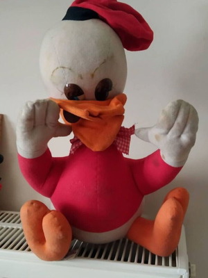 Μεγάλη κούκλα Josephine Ltd. Donald Duck Huey Dewey Louie μεταχειρισμένη, vintage, πλήρης