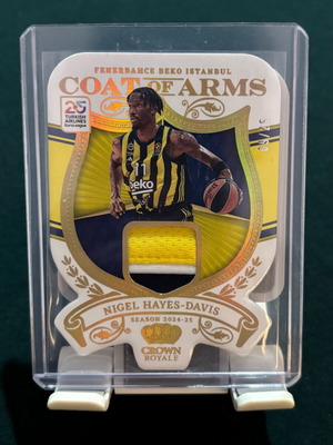 Nigel Hayes-Davis Panini Crown Royale Coat of Arms collectible card new