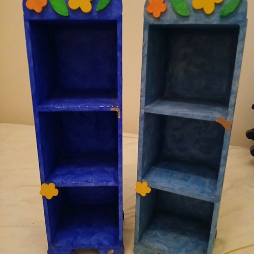 Wooden CD cases like new, pack of two