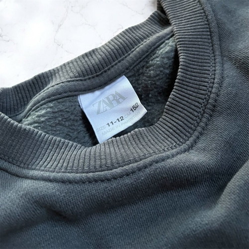 Zara khaki sweatshirt for boys 11–12 years like new, size 152 cm