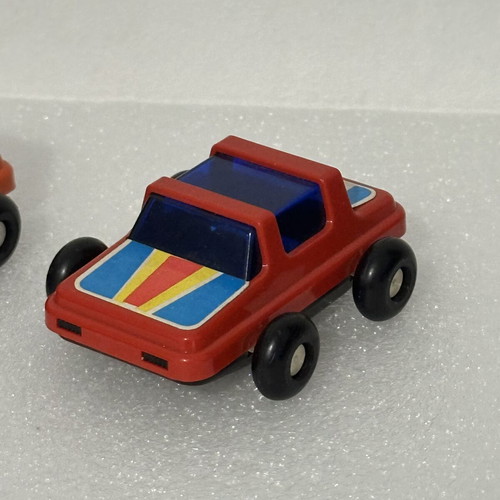Grecostyl plastic toy cars used, pack of 2, made in Greece