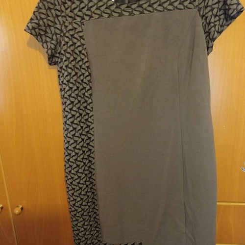 Catrine Collection Dress like new, size 56, brown shades, straight cut