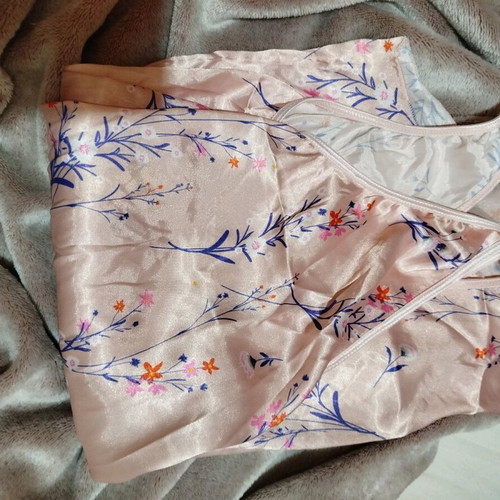 Pink powder romper pajama like new, size M