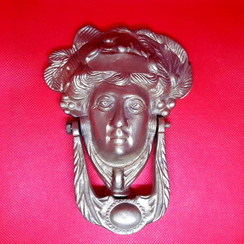 Door knocker God Dionisos used, brazen, gold color