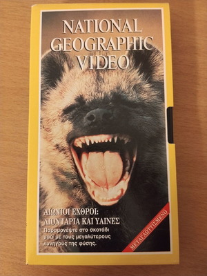 National Geographic Hyenas and Lions documentary VHS like new with subtitles