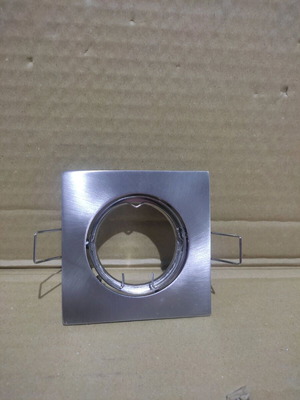 Recessed square mobile spot light nickel matte new