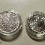 Silver 30 Drachma coins pair