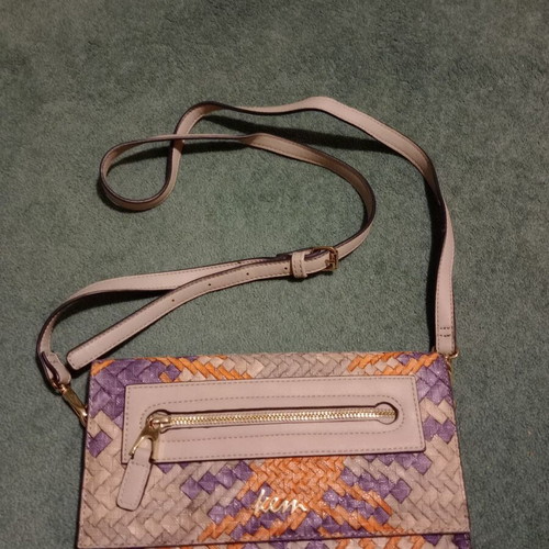 KEM envelope bag like new, crossbody, gray multicolor