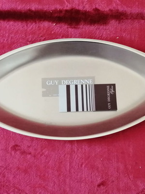 Serving tray fish 41x18cm inox Guy Degrenne France new from 1985
