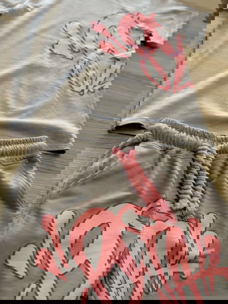 Synaworld Syna Logo Twinset Γκρι/Ροζ