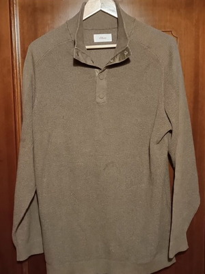 Вълнен пуловер H&M XL като нов, кафяв