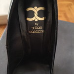 Xaris Kazakos black patent leather pumps, size 40, made in Italy