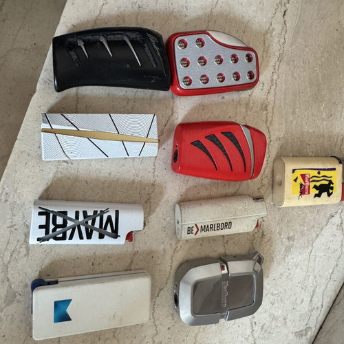 Large Vintage Lighter Collection Lot 20 Pieces Marlboro Camel JPS Pall Mall