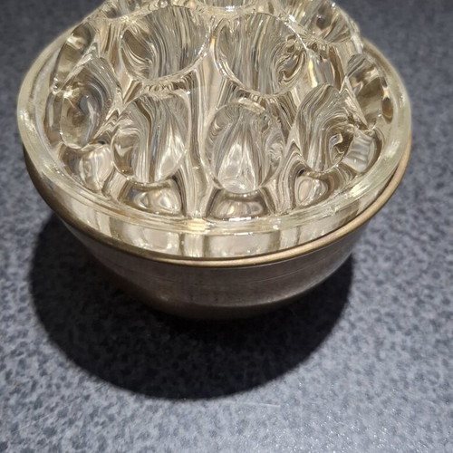 Rose Bowl Flower Frog brass vase vintage like new
