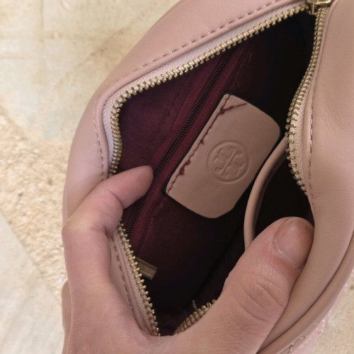 Tory Burch Kira Quilted Leather Small Bag like new, dusty rose
