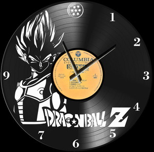Ρολόι τοίχου από δίσκο βινυλίου Dragon ball Z