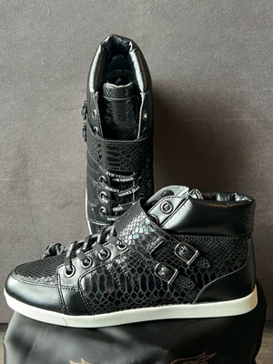 Men's Robin’s Jean Harrington Snake Skin shoes new, size 45, black
