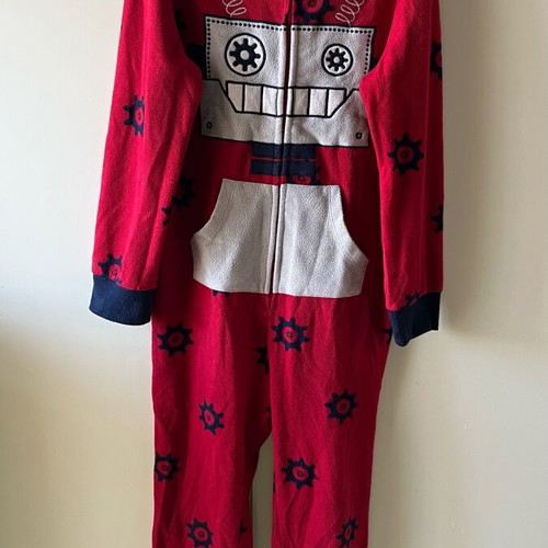 Original Marines boys' onesie pajama used red size 8-9y