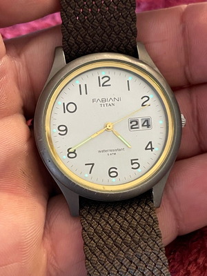 Men's watch used with titanium case