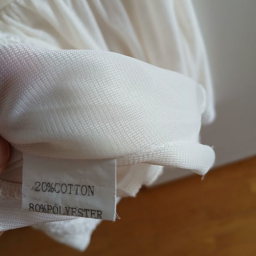 Softy white mini dress used, size small