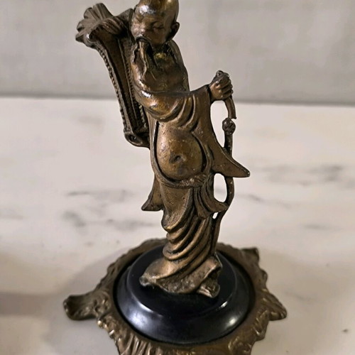 Bronze figurines used, Asian art statues from 1950