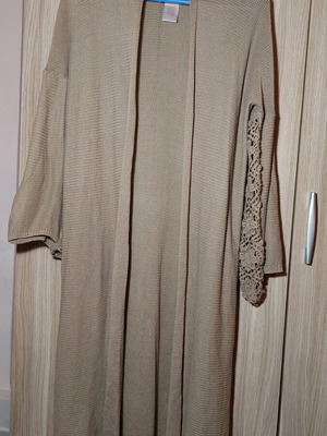 Achilleas Accessories long cardigan like new, size M/L, khaki/gray