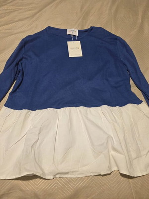 Compania Fantastica knit top with cotton bottom new, blue, size M
