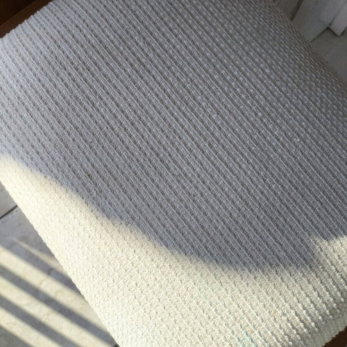 Wooden stool used with fabric seat