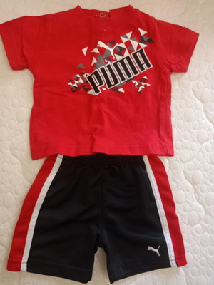Puma baby set like new, shorts and shirt