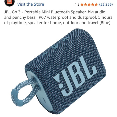 JBL GO 3 speaker
