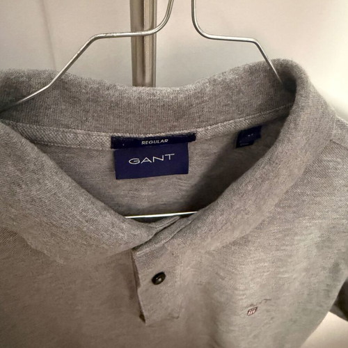 Gant polo shirt, short sleeve, medium, grey