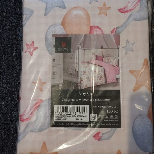 Greenwich Polo Club crib sheets new with packaging