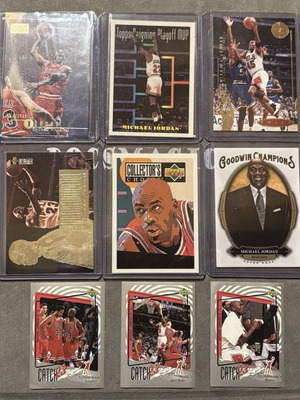 Michael Jordan 9 cards used