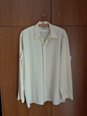 Peter by Haritidis men's shirt cream 100% cotton size L