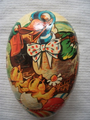 Πασχαλινό αυγό μεταχειρισμένο δεκαετίας 1970-1980 χειροποίητο γερμανικής προέλευσης