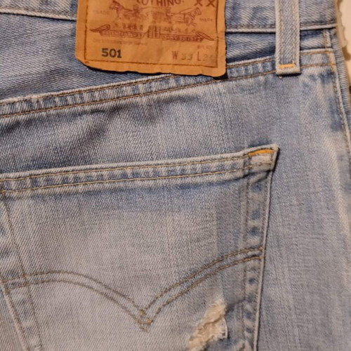 Levi's 501 vintage jeans used, size 33/34, blue