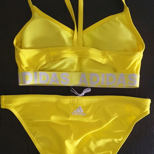 Adidas women's bikini swimsuit new, yellow, size S