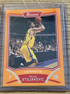 Peja Stojakovic New Orleans Hornets NBA Topps 2008 numbered card like new