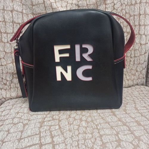 Franco leather women's bag used, black backpack style
