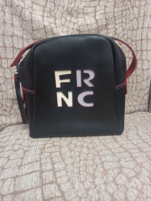 Franco leather women's bag used, black backpack style