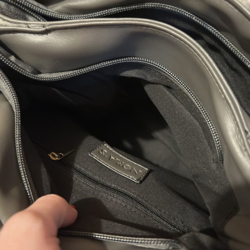 Backbag gray fabric backpack like new